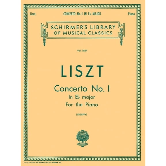 Concerto No. 1 in Eb: Schirmer Library of Classics Volume 1057 National Federation of Music Clubs 2024-2028 Piano Duets, (Paperback)