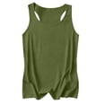 thumbnail image 5 of Wiyuqeen Mens Solid Racerback Tank Top Scoop Neck Sleeveless Gym Workout Shirt Summer Athletic Muscle Tee S-3XL, 5 of 6
