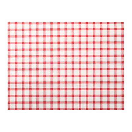 

Home & Kitchen Clearance Sale Disposable Red and White Checkered Tablecloths Rectangular Round Table Dining Table Thickened Tablecloths 10 Sets Suitable for Restaurants Outdoor Parties