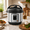 Silver, variant on Buteny 3QT Electric Pressure Cooker, 10-in-1 Multi Cooker, Stainless Steel Non-Stick Pot, Slow Cook, Yogurt Maker, Rice Cooker, Saute Steamer with Recipe, Black