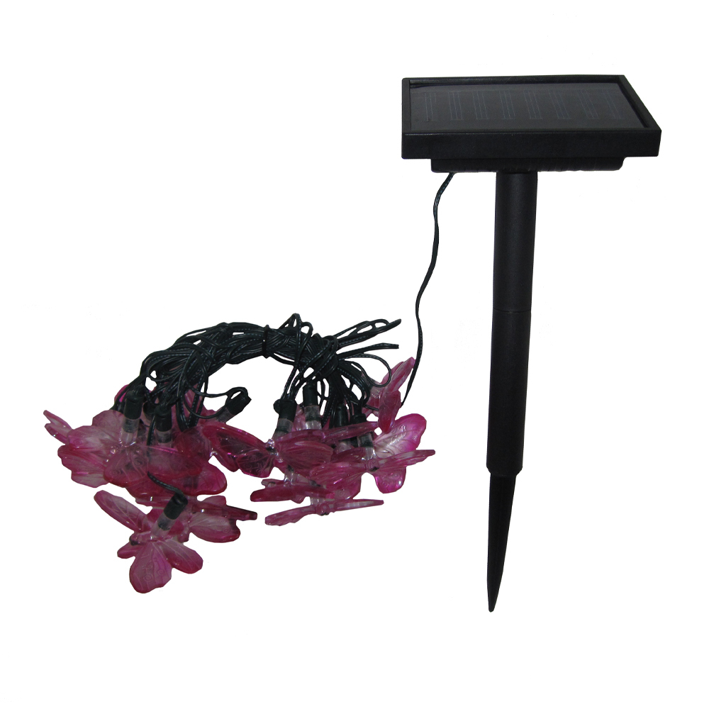 Smart Solar 3705MR20 Solar Light String with Butterfly Covers