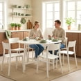 thumbnail image 2 of HOMCOM Folding Dining Table for 3-6 People, 47" Drop Leaf Table, White, 2 of 10