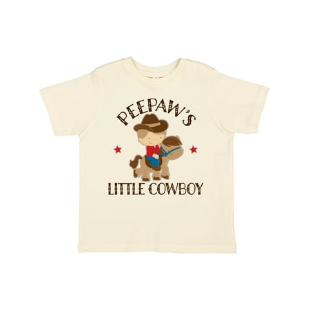 

Inktastic Peepaw Little Cowboy Grandson Gift Toddler Boy Girl T-Shirt