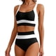 thumbnail image 5 of Tankini de moda para mujer, sin mangas, patchwork, bikini, traje de baño push-up, acolchado, conjuntos de blusa, traje de baño de dos piezas para mujer, trajes de baño tankini para mujer, traje de bañ, 5 of 6
