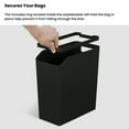 thumbnail image 3 of Home Zone Living 2.1 gal Slim Plastic Trash Can Combo with Open Top, Green, 2 Pack, 3 of 9