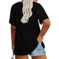 thumbnail image 2 of Langwyqu Womens Plus Size T Shirts Short Sleeve Loose Summer Casual Tops, 2 of 5