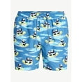thumbnail image 5 of No Boundaries Men's & Big Men's Elastic Swim Trunks, 5" Inseam, Size S-5XL, 5 of 5