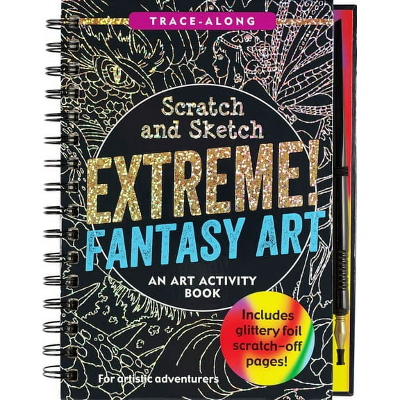 Scratch and Sketch Trace-Along Scratch & Sketch Extreme Fantasy Art (Trace Along), (Hardcover)