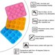 thumbnail image 3 of 3 PiecesPink,Blue,OrangeSilicone Cake Molds, 12 Cavities Fondant Mold Flower Shapes Nonstick Kitchen Pans Ice Cube Trays for Making Candy Chocolate Mu, 3 of 5