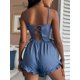thumbnail image 2 of Conjunto de pijama de 2 piezas sin mangas y pantalones cortos para mujer Dusty Blue CH Dusty Blue CH Xishao ropa, 2 of 2