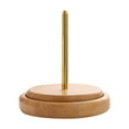 thumbnail image 1 of Soporte dispensador de madera para ovillos con mecanismo giratorio para evitar que se enreden los hilos, para ovillos o hilos de tejer y hacer ganchillo, 1 of 3