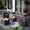 Brown/Gray, variant on AMOPATIO 7-Piece Patio Furniture Set, Outdoor Patio Sectional Furniture All-Weather Rattan Wicker Patio Conversation Set Outdoor Furniture for Backyard Balcony,Blue
