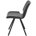 thumbnail image 3 of vidaXL Dining Chairs 4 pcs Black Faux Leather, 3 of 6