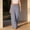 Grey, variant on Women's Pants High Waist Elastic Waist Rayon Flowing Wide Leg Beach Pants With Side Pockets Flowy Pants
