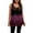 Black, variant on Wensltd Plus Size Tank Tops for Women U Neck Lace Sleeveless Blouse Loose Casual Tunic
