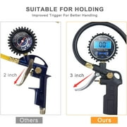 Digital Tire Inflator With Pressure Gauge, 0-250 PSI, Easy to Read