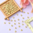 thumbnail image 5 of 100pc CCB Plastic Beads Flat Round/Disc Golden 6x2mm Hole: 2.2mm, 5 of 5
