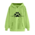 thumbnail image 4 of Blmnix Hoodie Oversized Sweatshirts for Women Hoodie Clothing Graphic Green Fall Outfits for Women 2025 Long Sleeve Hooded Tops, 4 of 5