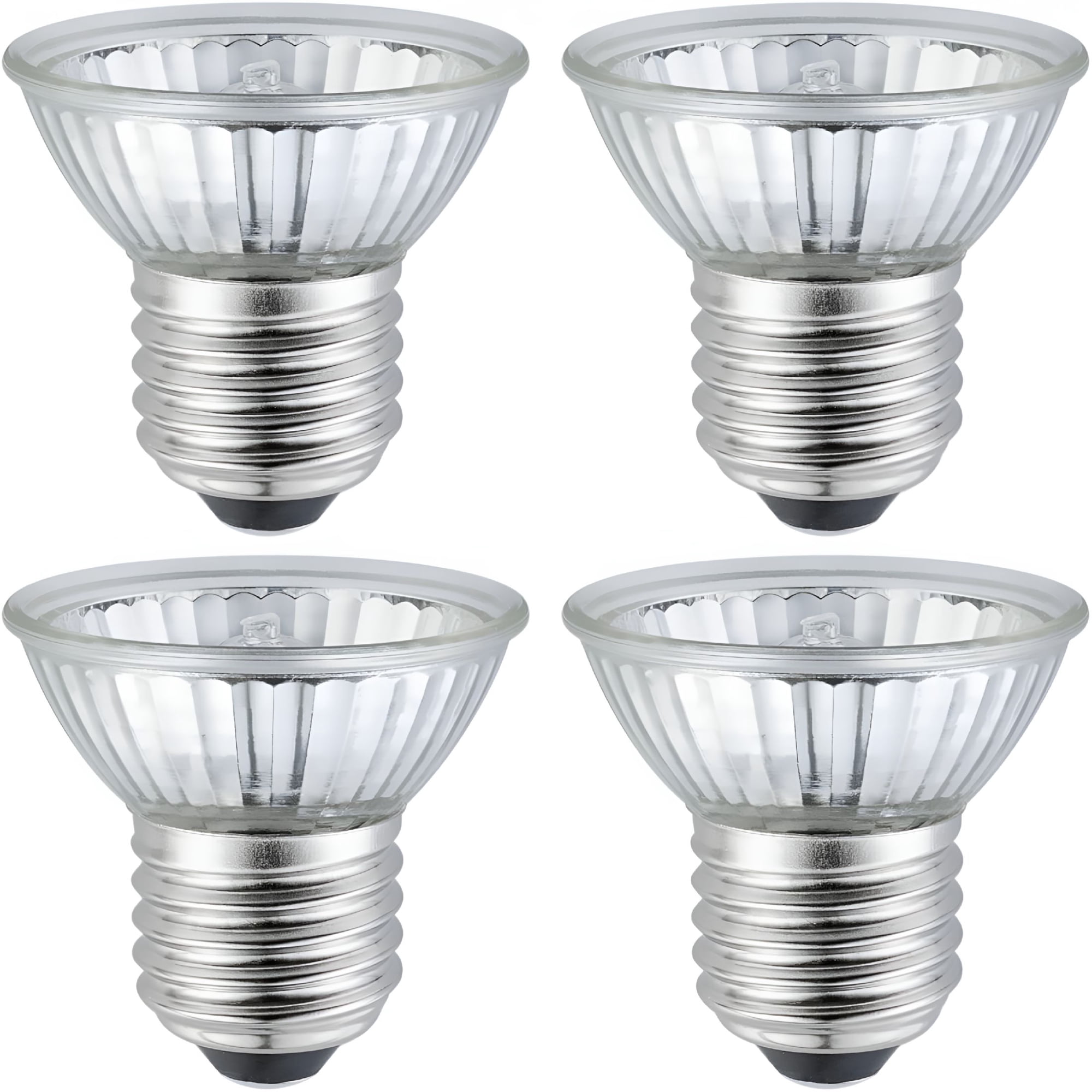 HIBIBUD 50W Reptile Heat Lamp Bulbs 4-Pack, UVA UVB Basking Light Replacement for Bearded Dragons, Turtles, Lizards & Amphibians