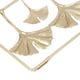 thumbnail image 2 of Decoración de pared de hoja de Metal dorado, decoración colgante de hoja de Metal de textura clara Simple moderna 3D con marco para el hogar y la Oficina, 2 uds., 2 of 8