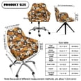 thumbnail image 7 of Xoenoiee Sunflower Daisy Flower Print Dining Room Chair Slipcovers Curved Back Chair Cover Armchair Covers Removable Chair Protector for Living Room, Dining Room, Kitchen, 7 of 7