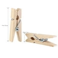 thumbnail image 3 of EeaseCA ULTNICE 100pcs Mini Natural Wooden Clothe Photo Paper Peg Clothespin Craft Clips 3.5cm, 3 of 8