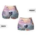 thumbnail image 3 of Sikiie Mist Sunflower Skull Print Workout Shorts Women Scrunch Butt Gym Shorts Seamless High Waist Tummy Control Yoga Biker Athletic Shorts, 3 of 5