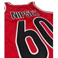 thumbnail image 3 of Nipsey Hussle Men's Headgear Classics Boogie #60 Embroidered Basketball Jersey (XX-Large, Red), 3 of 5