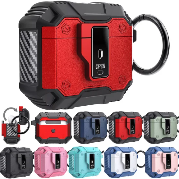 For Apple AirPods 4th Gen 2024/Pro2/3/1&//Pro Case Hybrid Silicone Shockproof Armor Cover