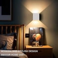 thumbnail image 2 of 2 Pack 6W LED Wall Lights for Living Room, Bedroom, Dining Room, Warm White, 2 of 5