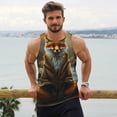 thumbnail image 6 of Salouo Streamside Meditating Fox for Men's Tank Tops,Sleeveless Muscle Shirts for Men Quick Dry Workout Tank Top Gym Muscle Tee Fitness Bodybuilding Sleeveless T Shirt-X-Large, 6 of 7