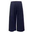 thumbnail image 3 of WILLBEST Pantalones Casuales Cortos para Mujer, Cómodos, Holgados, de Pierna Ancha, Lavado Suave y Arrugado, para Uso Diario O para La Playa. Chica, 3 of 8