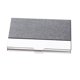 thumbnail image 3 of Titular de La Tarjeta de Presentación de Negocios Estuche para Tarjetas de Acero Inoxidable Y Cuero PU de Lujo - gris Soledad Tarjetero de acero inoxidable, 3 of 6