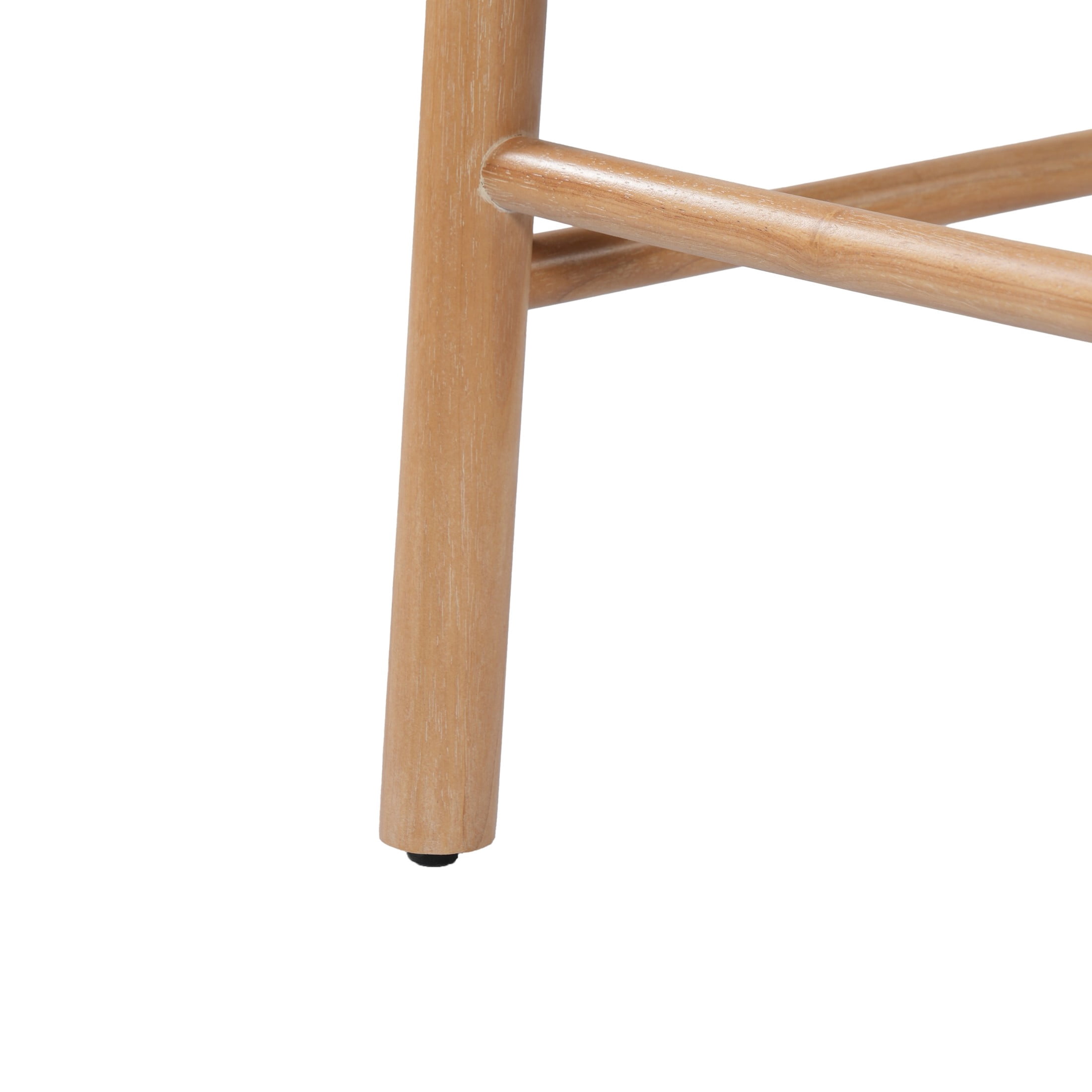 Christopher Knight Home Minimalist Wooden Counter Stools with Beige Upholstery, Natural, Set of 4