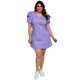 thumbnail image 4 of Vestido de popelina Roman Fashion Talla Extra 0127 Lila, 4 of 5
