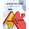 thumbnail image 2 of [3 in 1 for Samsung Galaxy A13 5G case, with 2 Pack Screen Protector, Camera Protection，Liquid Silicone Slim Shockproof Protective Phone Case [Microfiber Lining] (Red), 2 of 12