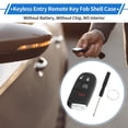 thumbnail image 2 of Unique Bargains Key Shell Case for Dodge Charger 2011-2018 for Dodge Journey 2011-2018 Keyless Entry Remote Key Fob Replacement Case 4 Button M3N-40821302, 2 of 7