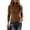 Brown, variant on Women's Turtleneck Long Sleeve Knit Sweater, Soft Stretchy Knitted Tops for Casual Daily Layering, Fall Winter Basic Fitted Knitwear for Ladies Brown XXL