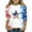 Royal Blue, variant on Mlqidk Girls' Summer T Shirts 10-12 4th Of July American Flag T-Shirts Patriotic 3/4 Sleeve Tops Cute Red White and Blue Tees Kids Blue 6-7Y