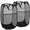 Black, variant on Popup Mesh Laundry Basket, Collapsible and Portable Clothes Washing Laundry Hamper with Reinforced Carry Handle (Black*2)