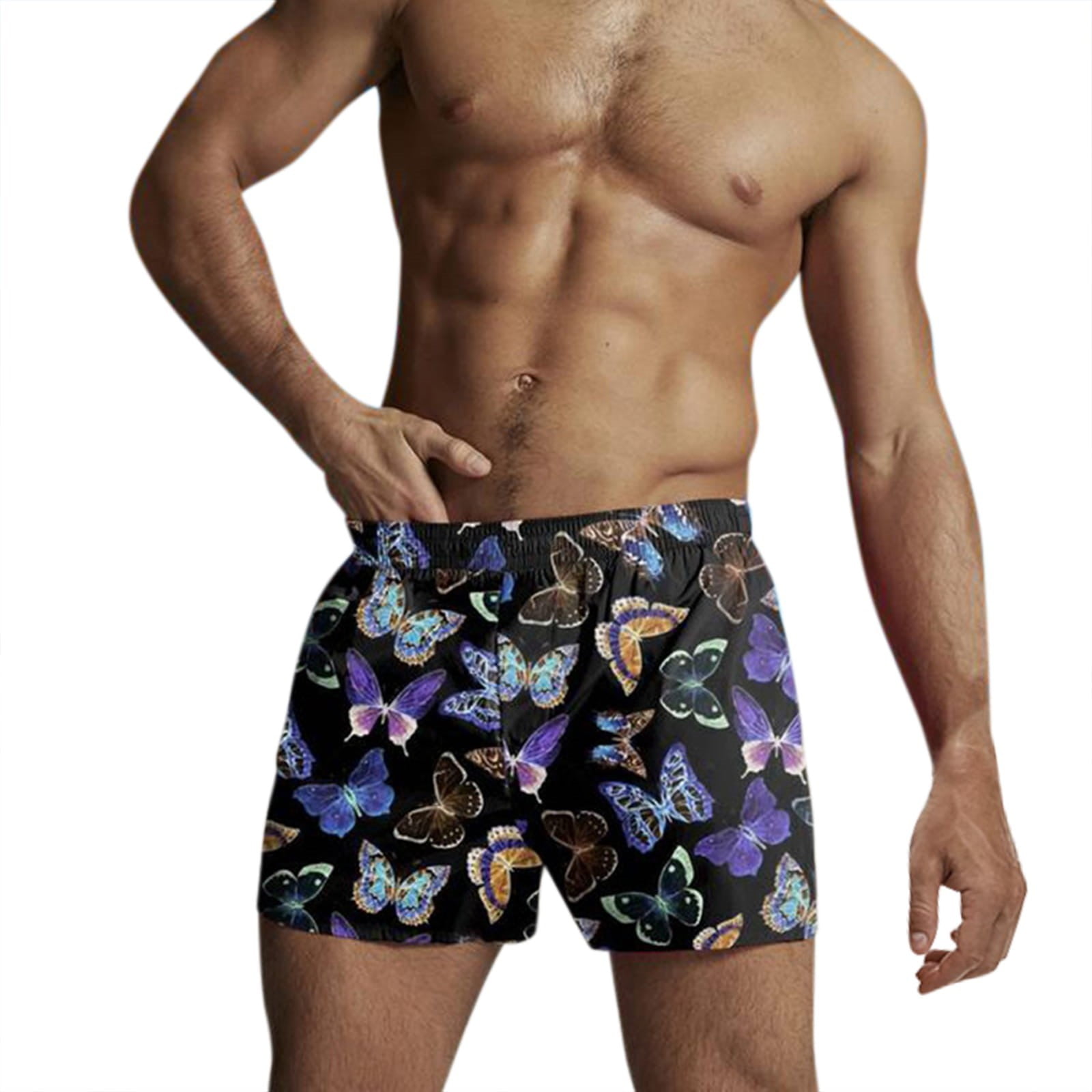 Luiyenes men swim shorts Print Loose Floral Beach Summer Men's pants ...