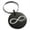 Black, variant on Stainless Steel Infinity Love Engraved Small Medallion Circle Charm Keychain Keyring