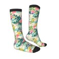 thumbnail image 3 of Balery Tropical Flowers Fun Novelty Socks Men'S Women'S Crew Socks Funny Crazy Novelty Socks Quirky And Cool Socks, 3 of 9