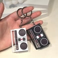 thumbnail image 5 of Recordable Keychain Vintage Mini Tape Recorder with Playback Function Classic Retro Design Personalized Voice Message Gift for Friends and Family, 5 of 6