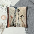 thumbnail image 2 of Throw Pillow Covers  Wild Animal Cartoon Cushion Cases Decorative Pillow Cases for Couch Sofa Bedroom, 2 of 5
