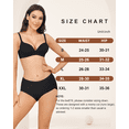thumbnail image 6 of Aijolen Women's High Waisted Underwear Camel Proof Seamless No Show Yoga Workout Briefs 5 Pack(S,Black), 6 of 6