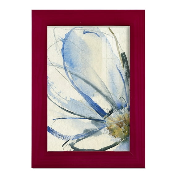 Cobalt & Paynes Petals I - Framed Print w/glass - Cherry Red