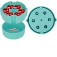 thumbnail image 1 of Deshuesador manual de cerezas - Deshuesador de cerezas con bandeja recolectora - Apto para cerezas, aceitunas y ciruelas - Utensilio de cocina - Extracción rápida del hueso - Azul, 1 of 8