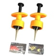 thumbnail image 4 of 2x Clips para Señuelos de s de Sangre , Clips Rápidos para Cebo, Aparatos de Pesca Portátiles de Acero Inoxidable, Bandas de Goma para Pesca 2 piezas, 4 of 8
