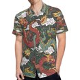 thumbnail image 4 of High Quality Hawaiian Shirts for Men Short Sleeve Aloha Beach Shirt Floral Summer Casual Button Down Shirts Blouses 5ML7JK, 4 of 7